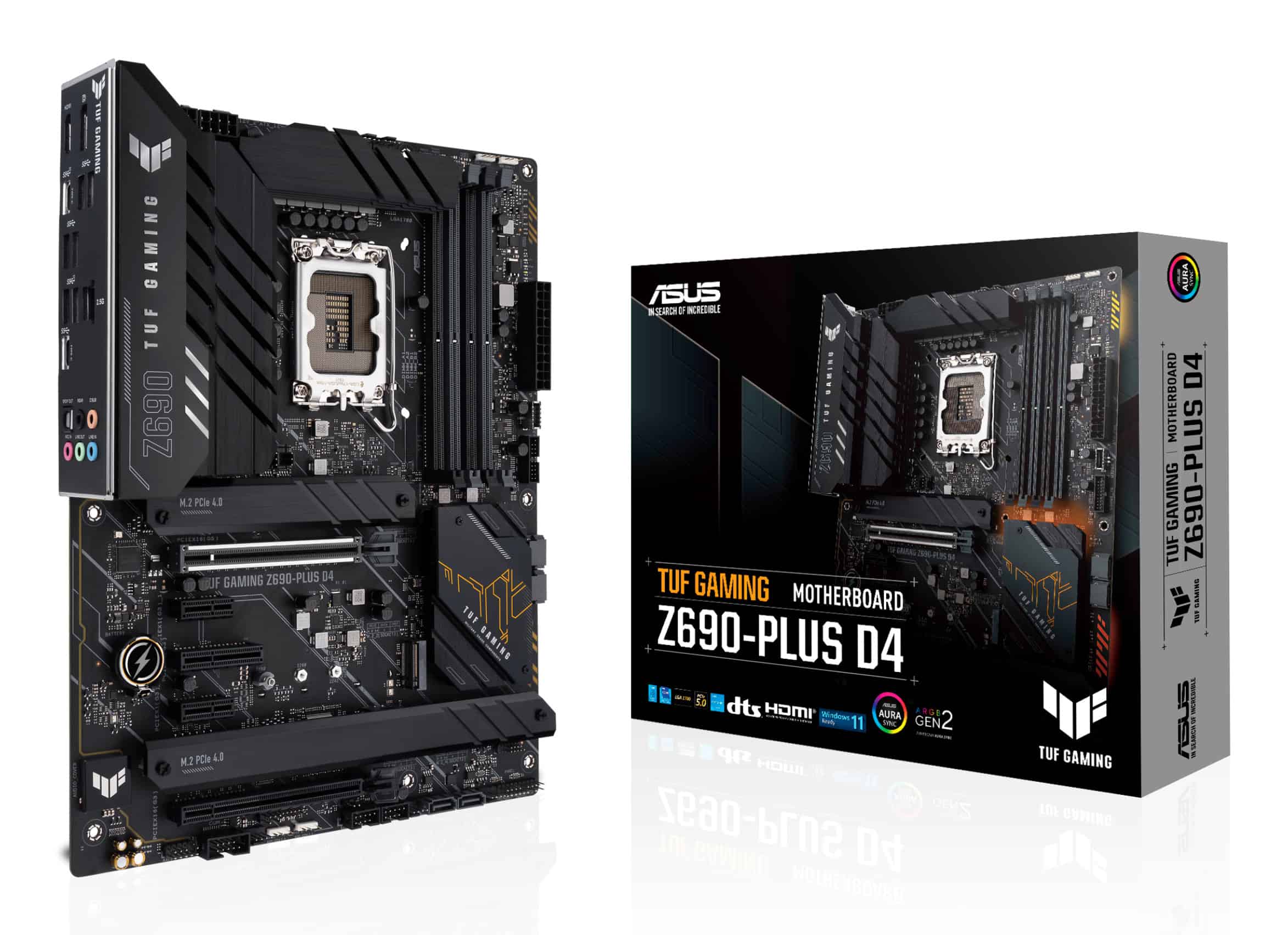 ASUS TUF GAMING Z690-PLUS D4 Intel Z690 LGA 1700 ATX (90MB18U0-M0EAY0) thumbnail