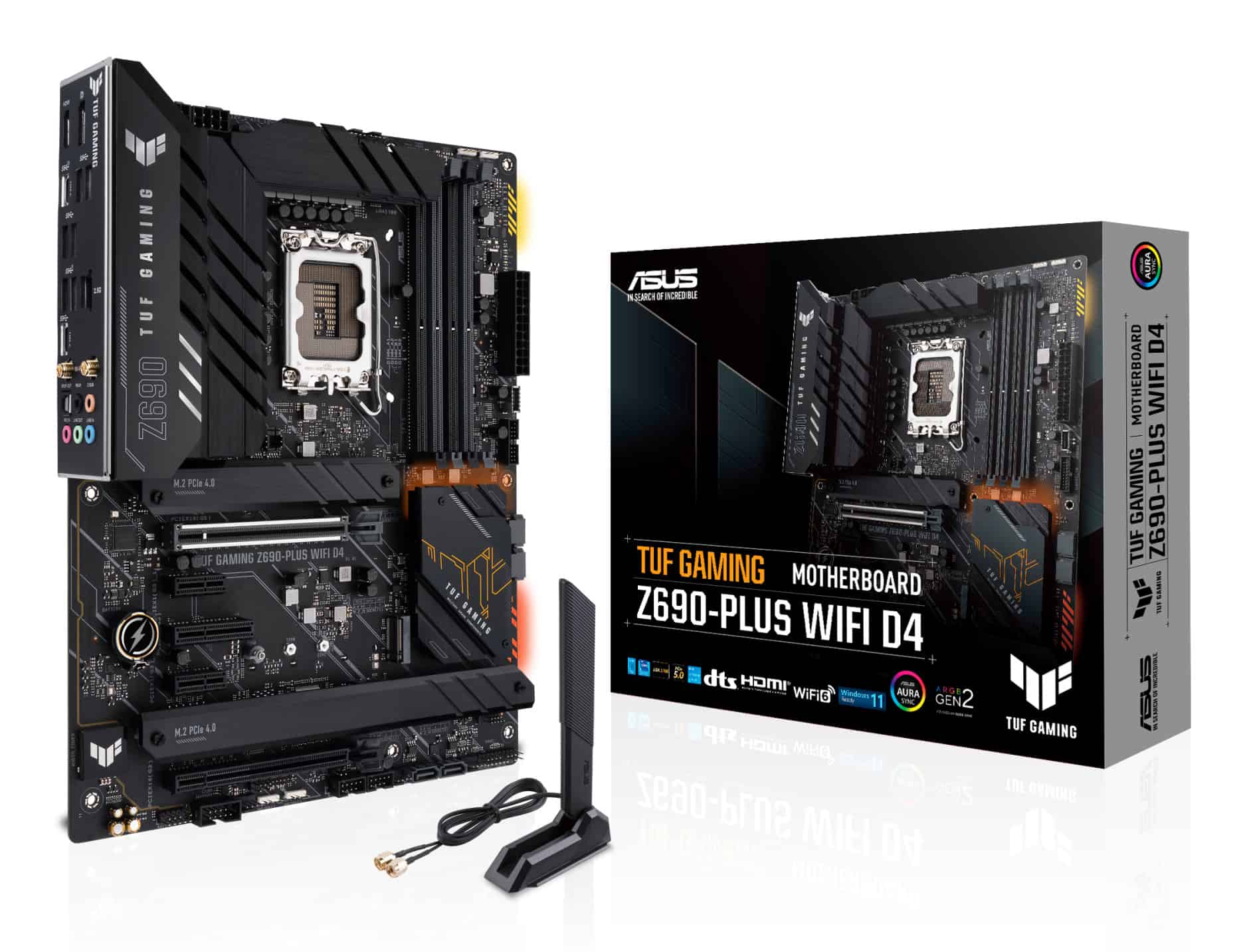 ASUS TUF GAMING Z690-PLUS WIFI D4 Intel Z690 LGA 1700 ATX (90MB18V0-M0EAY0) thumbnail