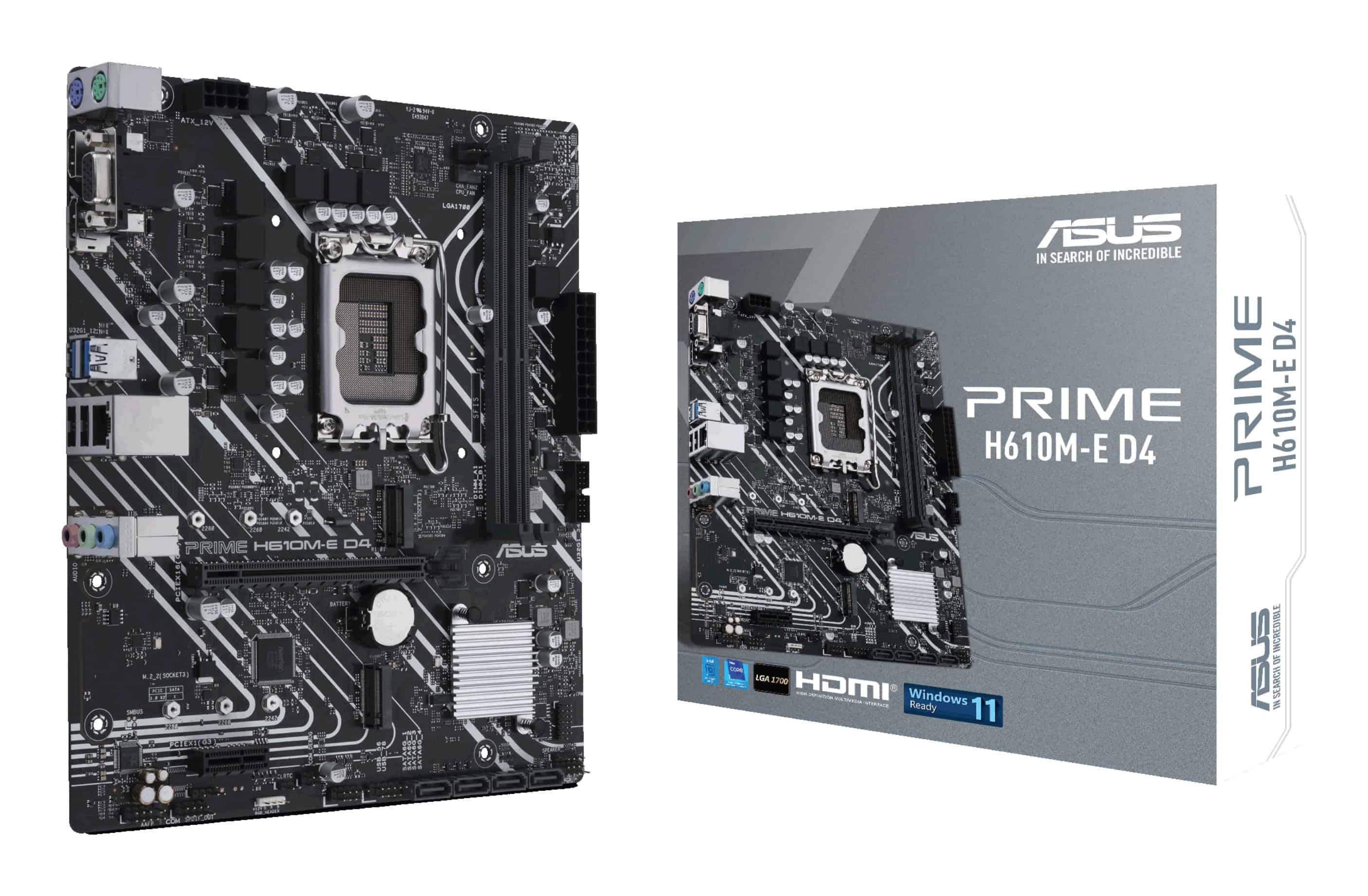 ASUS PRIME H610M-E D4 Intel H610 LGA 1700 micro ATX (90MB19N0-M0EAY0) thumbnail