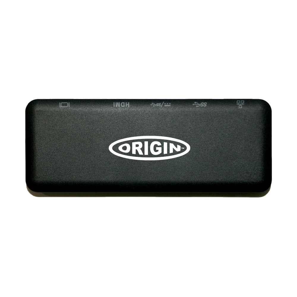 Origin Storage 4K Travel Dock USB C Docking USB 3.2 Gen 1 (3.1 Gen 1) Type-A + Type-C Zwart (4X90S92381-OS) thumbnail