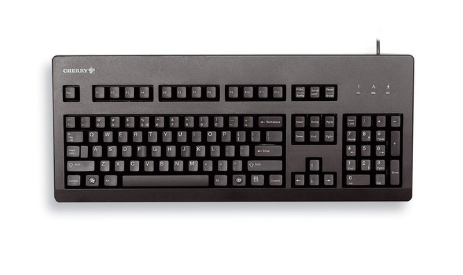 CHERRY G80-3000 toetsenbord Universeel USB + PS/2 Zwart (G80-3000LSCGB-2) thumbnail