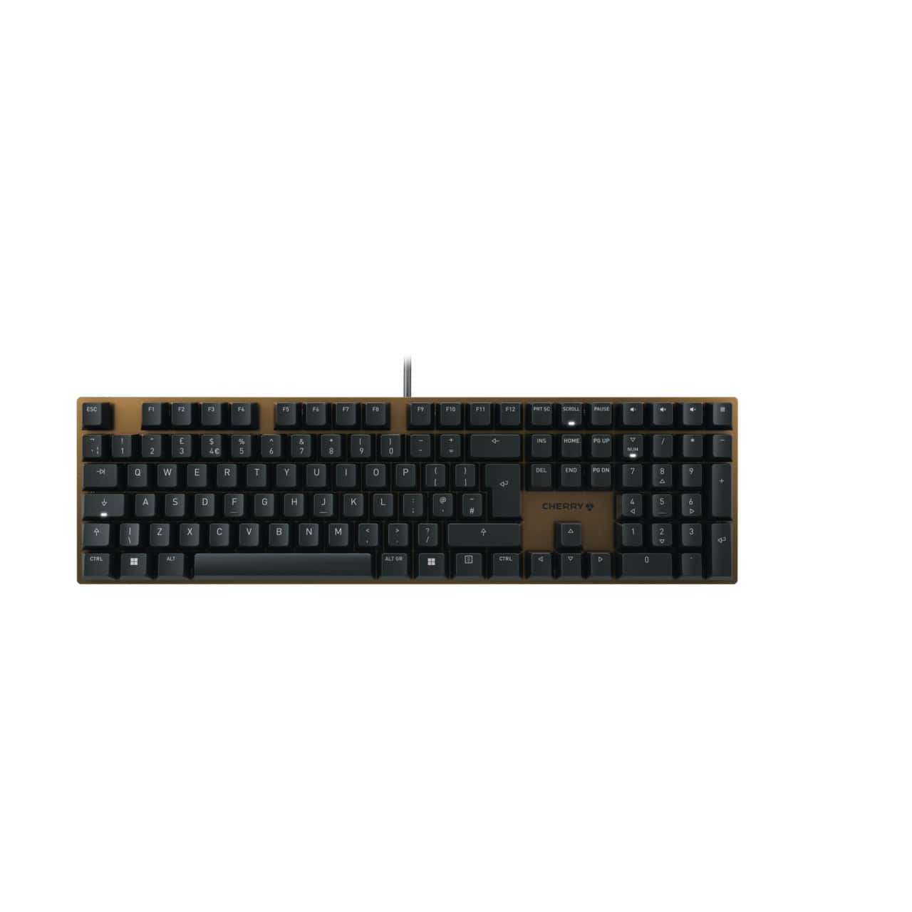 CHERRY KC 200 MX toetsenbord Universeel USB QWERTY Engels Zwart, Brons (G80-3950LIBGB-2) thumbnail