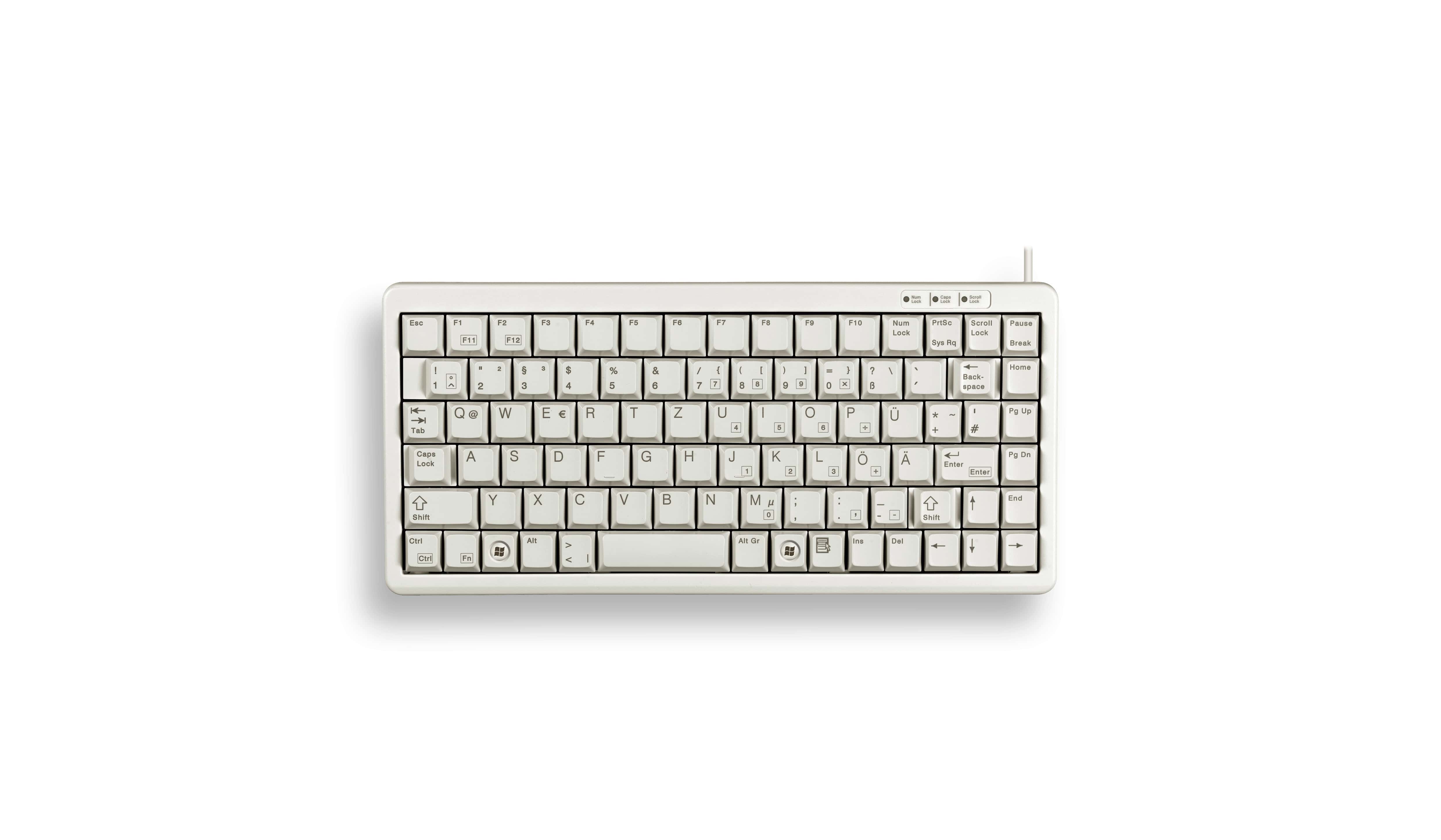 CHERRY G84-4100 toetsenbord Universeel USB QWERTY Scandinavisch Grijs (G84-4100LCMPN-0) thumbnail