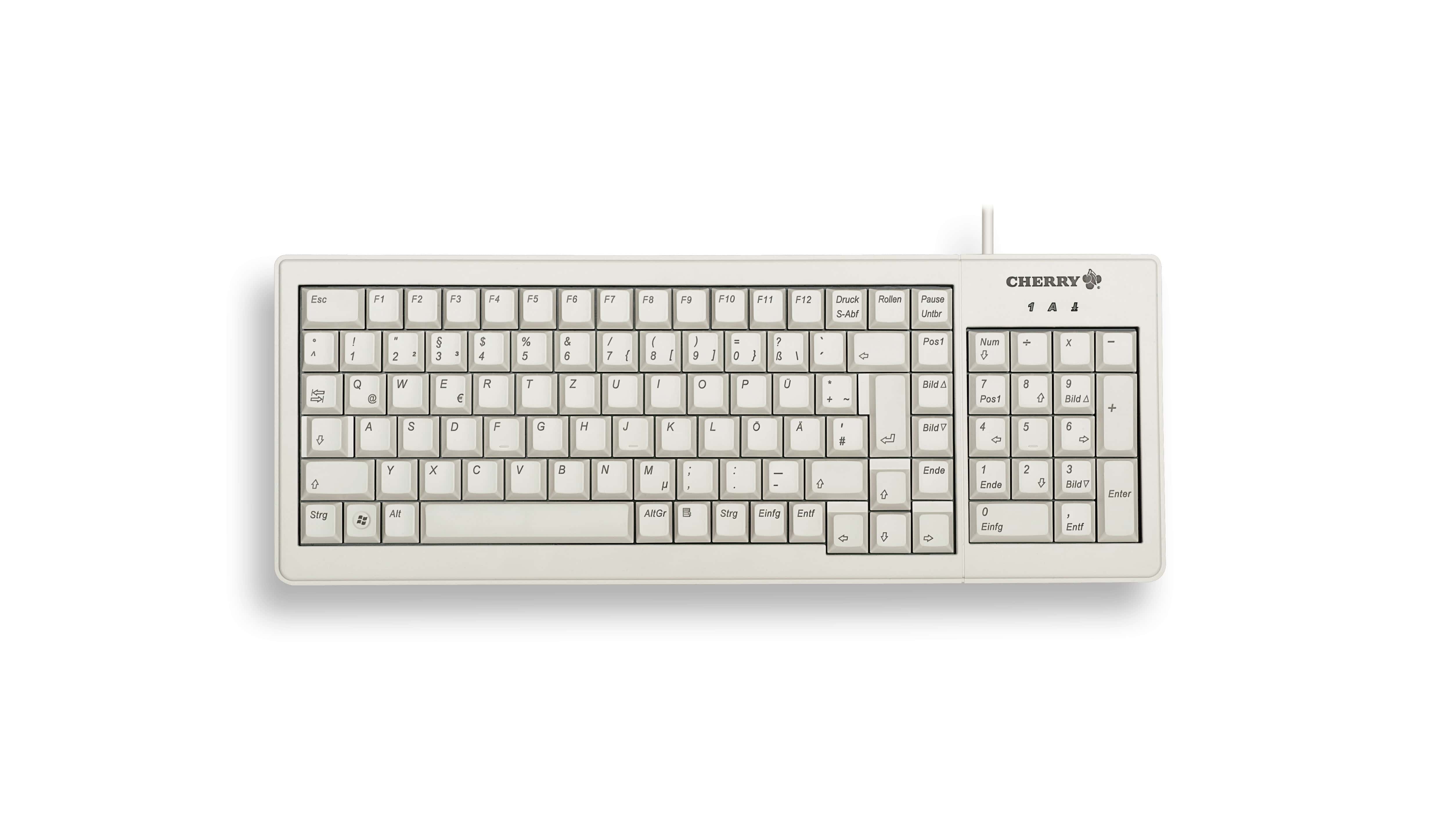 CHERRY XS G84-5200 toetsenbord Kantoor USB + PS/2 QWERTY Engels Grijs (G84-5200LCMEU-0) thumbnail