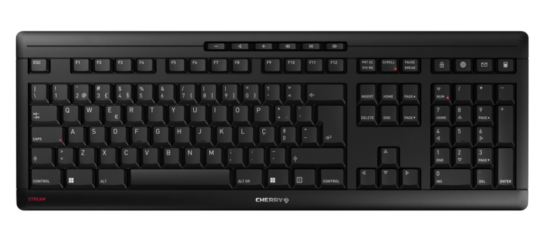 CHERRY STREAM KEYBOARD WIRELESS toetsenbord Universeel RF Draadloos QWERTY Portugees Zwart (JK-8550PO-2) thumbnail