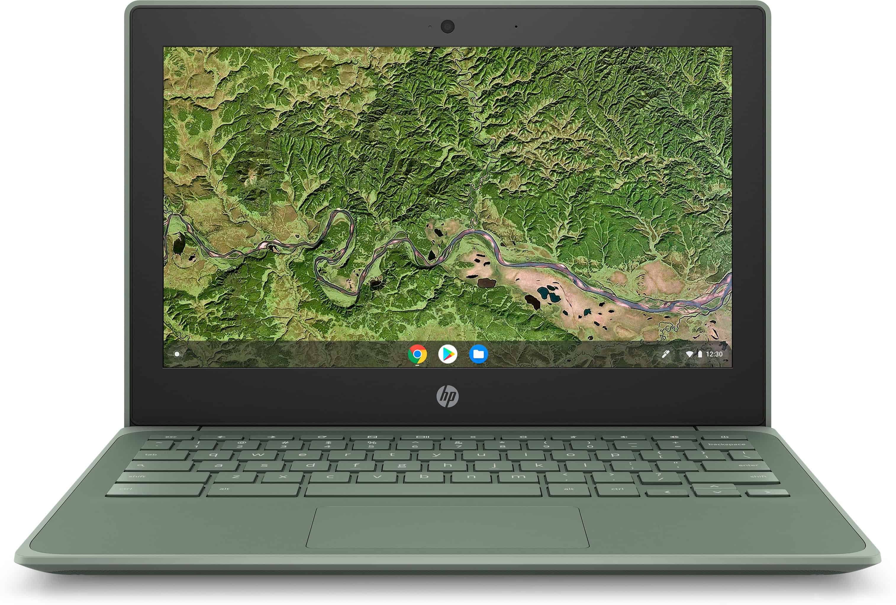 HP Chromebook 11A G8 EE AMD A4 A4-9120C 29,5 cm (11.6") HD 4 GB DDR4-SDRAM 32 GB eMMC Wi-Fi 5 (802.11ac) ChromeOS Groen (2D217EA#ABH) thumbnail