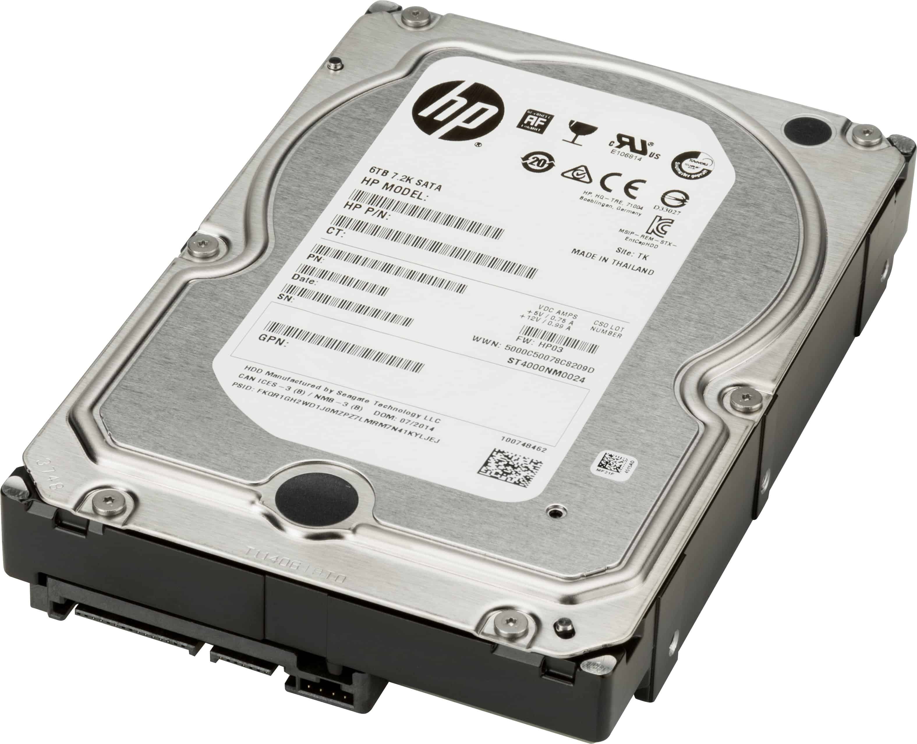 HP 3DH90AA interne harde schijf 6 TB 7200 RPM 3.5 SATA (3DH90AA) thumbnail