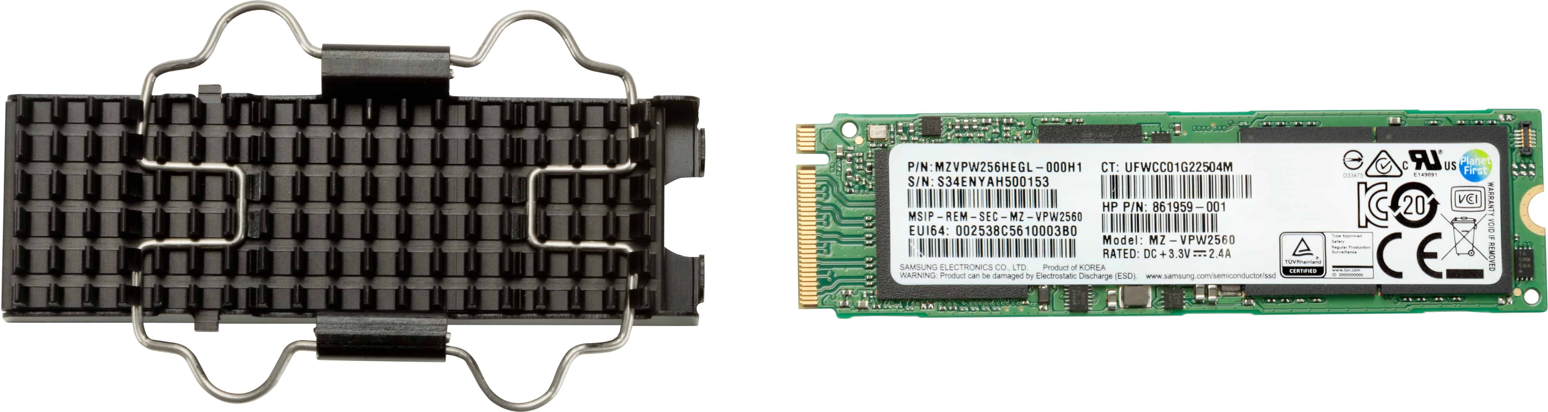 HP Z Turbo Drive 256 GB M.2 PCI Express 3.0 NVMe TLC (6EU82AA) thumbnail