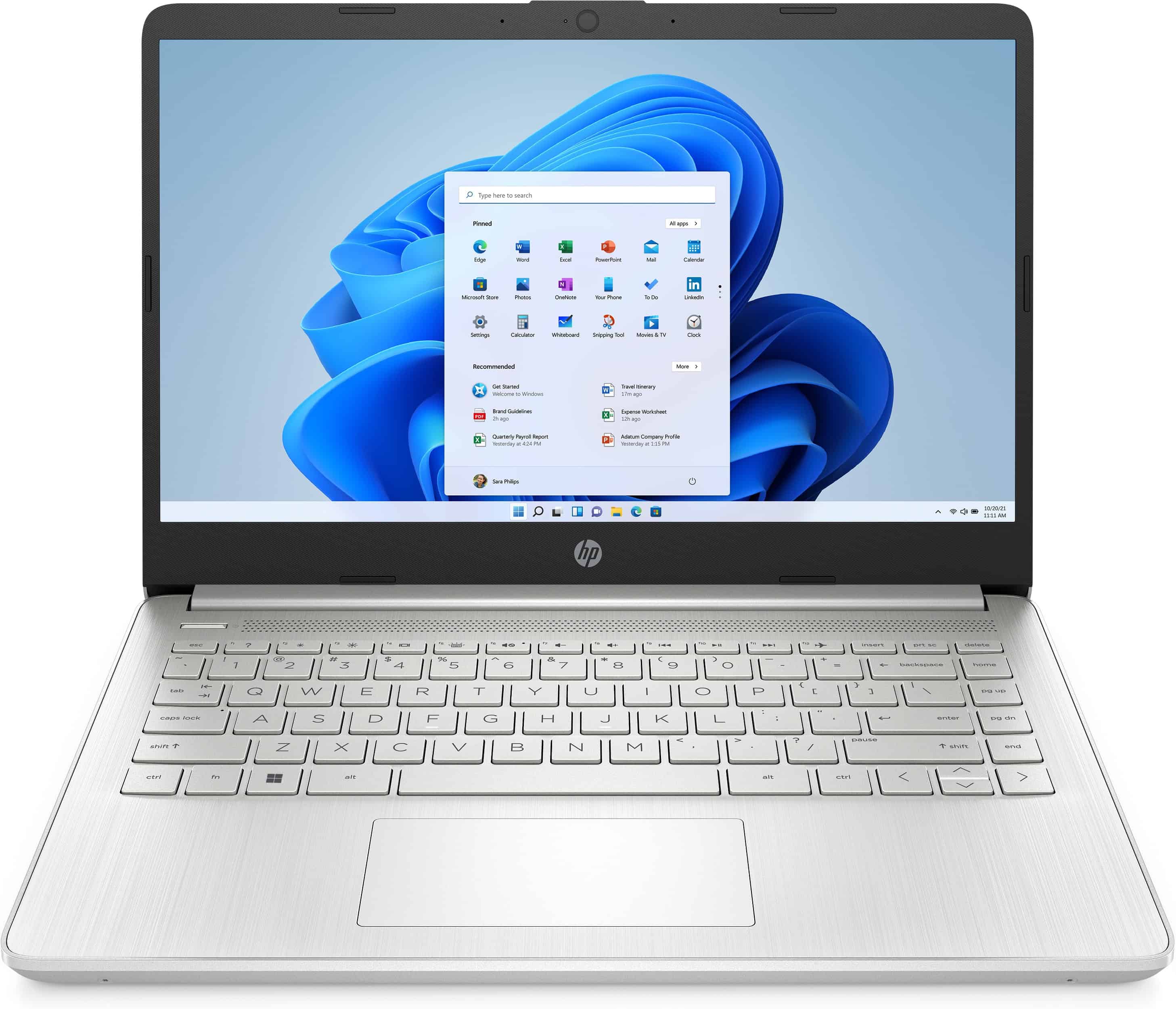 HP 14s-fq2225nd AMD Ryzen™ 5 5625U Laptop 35,6 cm (14") Full HD 8 GB DDR4-SDRAM 512 GB SSD Wi-Fi 5 (802.11ac) Windows 11 Home Zilver (6F7A8EA#ABH) thumbnail