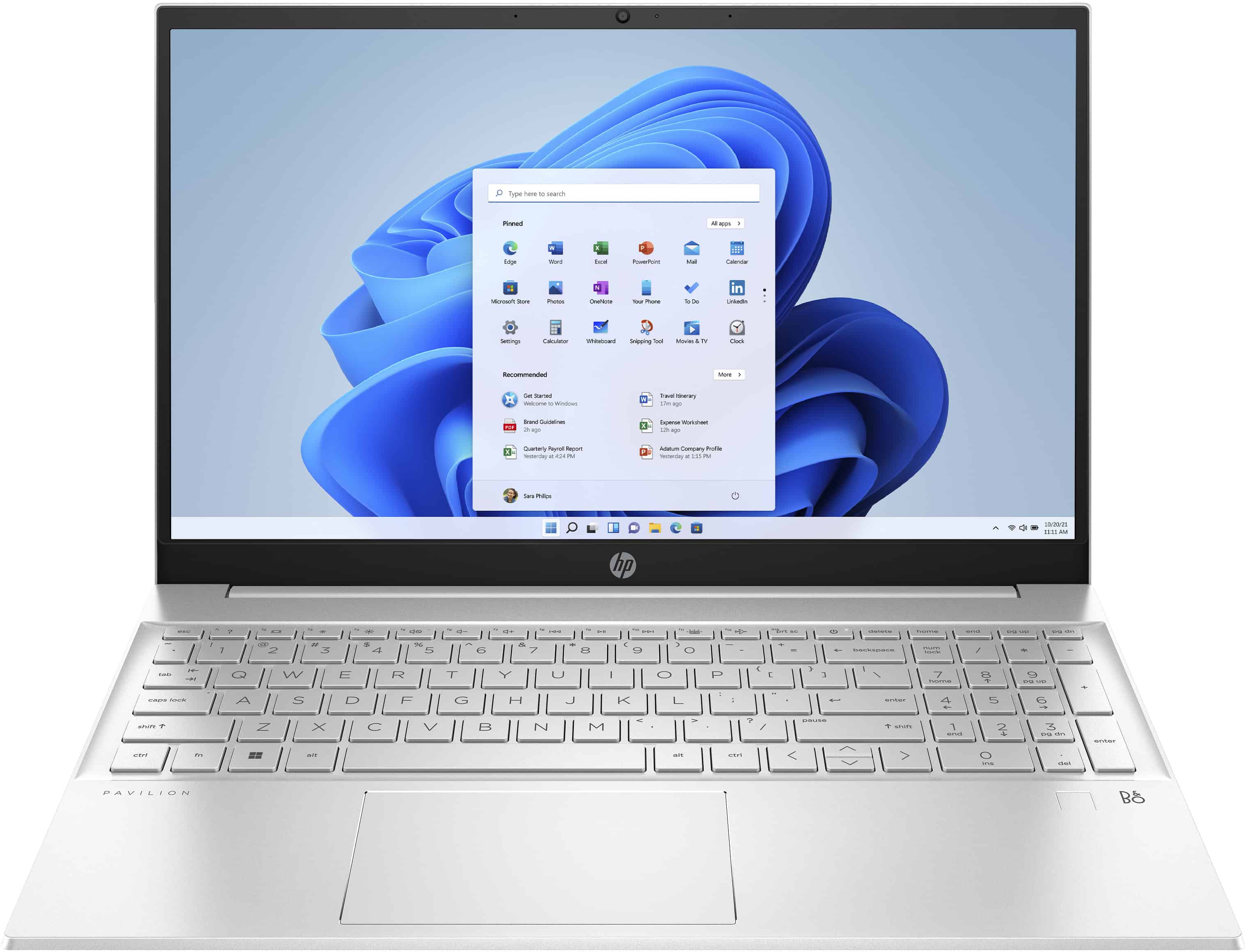 HP Pavilion 15-eh1360nd AMD Ryzen™ 5 5500U Laptop 39,6 cm (15.6") Full HD 8 GB DDR4-SDRAM 256 GB SSD Wi-Fi 5 (802.11ac) Windows 11 Home Zilver (6L958EA#ABH) thumbnail