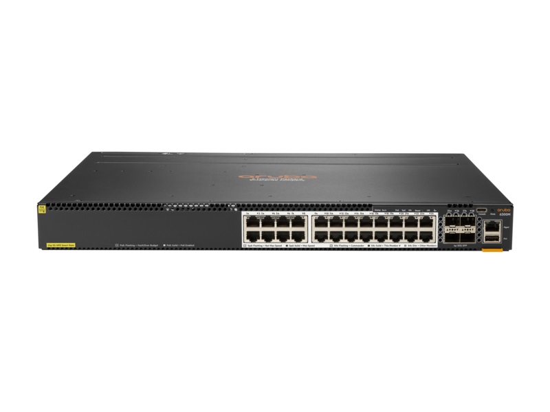 HPE Aruba Networking CX 6300M 24SR5 CL6 4SFP56 Switch (min. 1 PSU required) (JL660AR) thumbnail