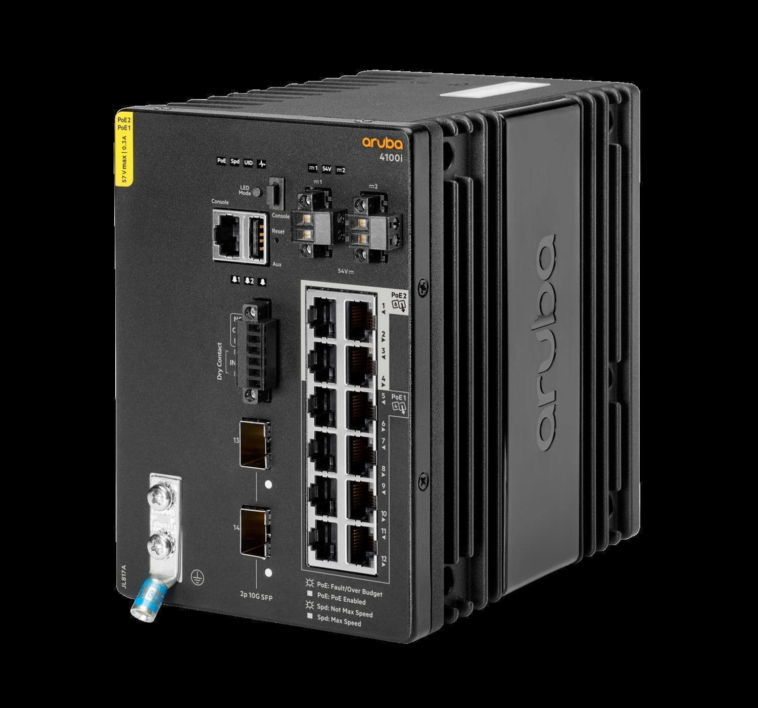 HPE Aruba Networking 4100i 12G PoE 2SFP+ Switch 8 x CL4 and 4 x CL6 PoE (JL817AR) thumbnail
