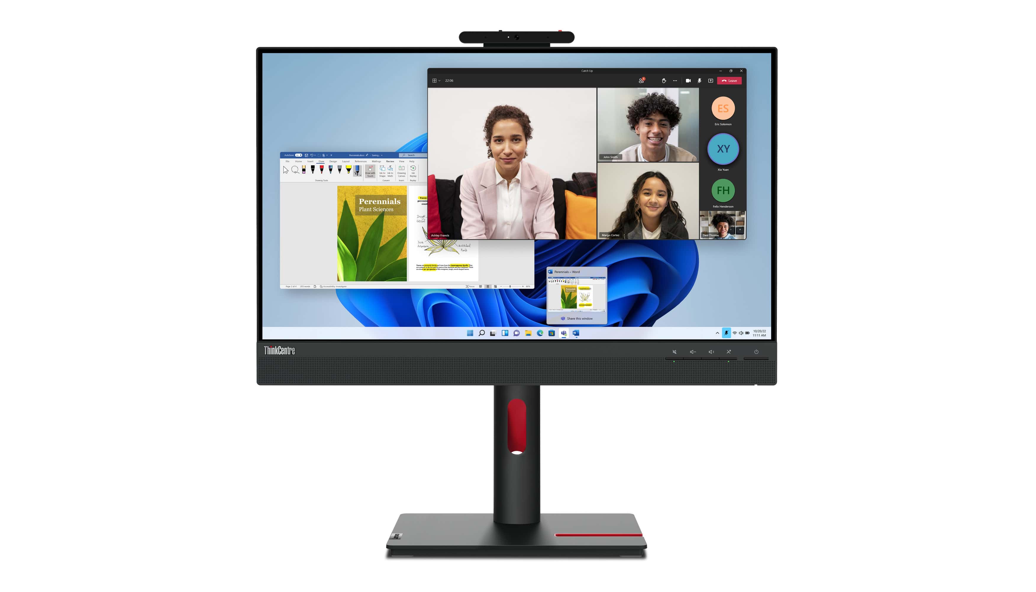 Lenovo ThinkCentre Tiny-In-One 24 Gen 5 computer monitor 60,5 cm (23.8) 1920 x 1080 Pixels Full HD LED Touchscreen Zwart (12NBGAR1EU) thumbnail