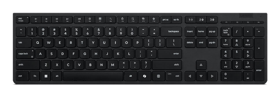 Lenovo 4Y41R64535 toetsenbord Thuis/Werk RF-draadloos + Bluetooth Frans, Duits, Zwitsers Grijs (4Y41R64535) thumbnail