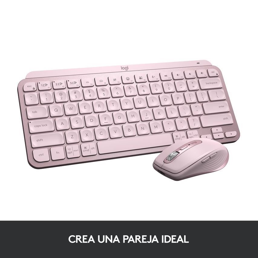 Logitech MX Keys Mini WRLS Illumin.Keyb. - ROSE - (920-010813) thumbnail
