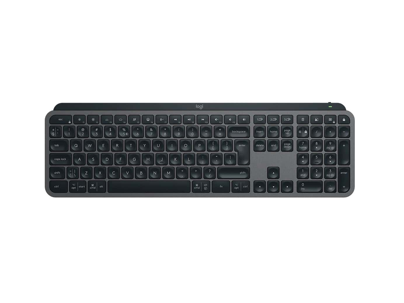 Logitech MX Keys S - GRAPHITE - HEB - BT - N/A - (920-011592) thumbnail