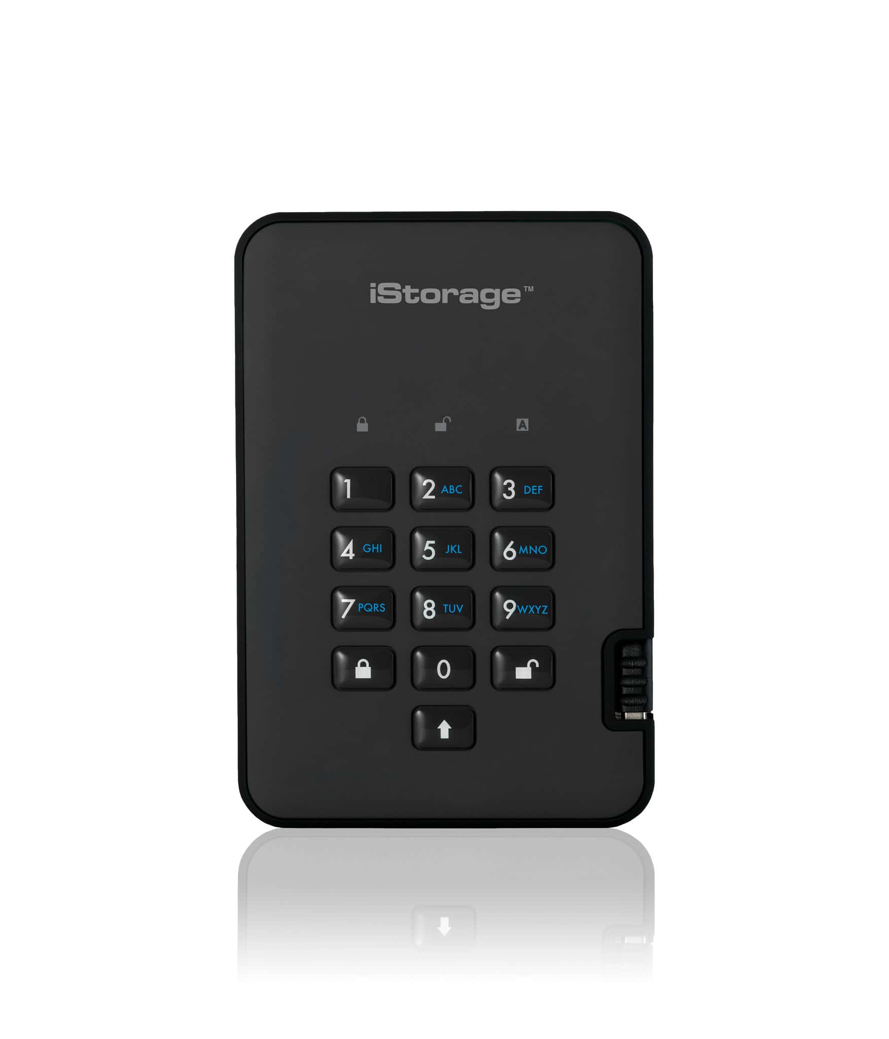 iStorage diskAshur 2 externe harde schijf 1 TB 5400 RPM USB Type-A 3.2 Gen 1 (3.1 Gen 1) Zwart (IS-DA2-256-1000-B) thumbnail