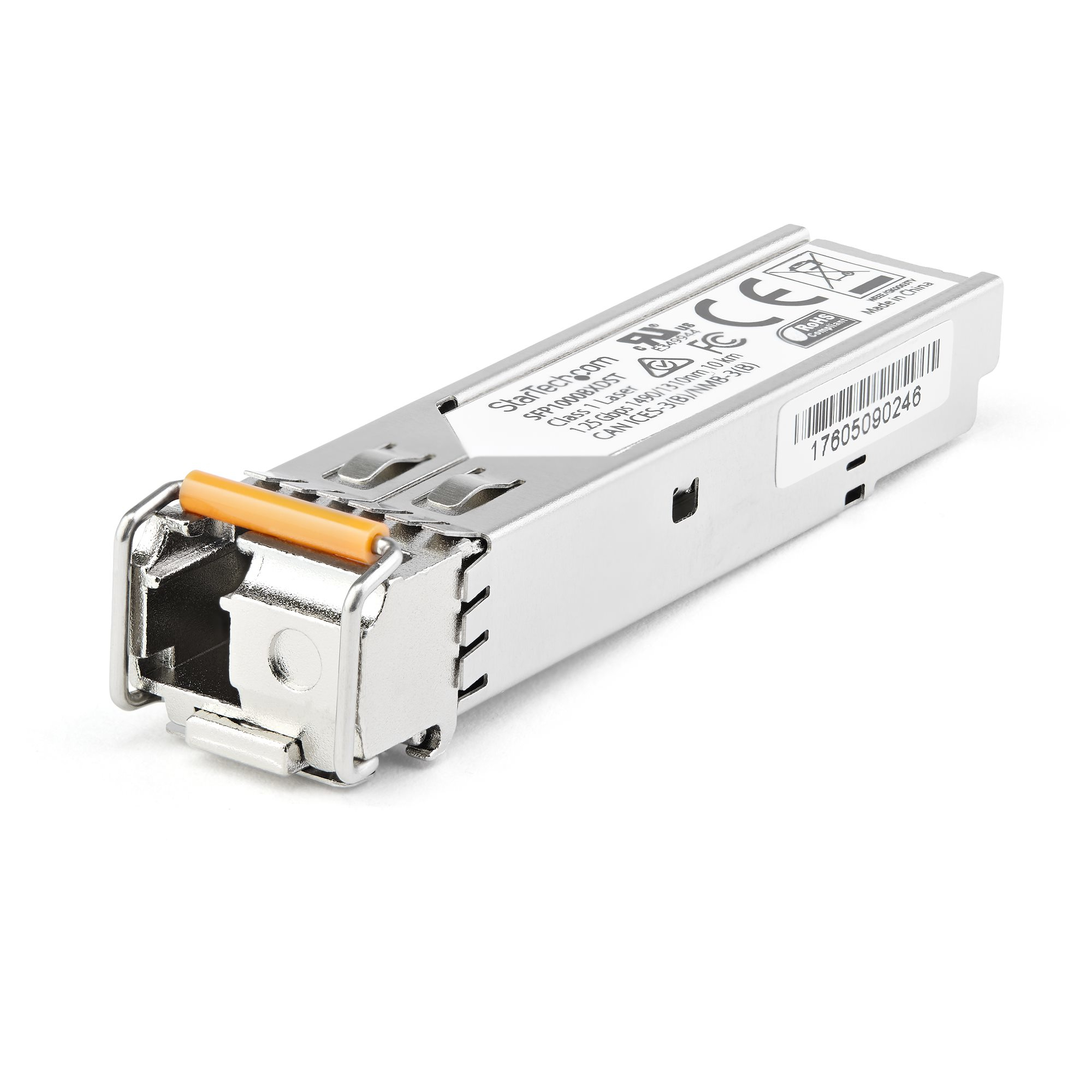 StarTech.com SFP transceiver module - enkele modus connector - stroomafwaarts - Dell EMC SFP-1G-BX40-D compatibel (SFP1GBX10UES) thumbnail