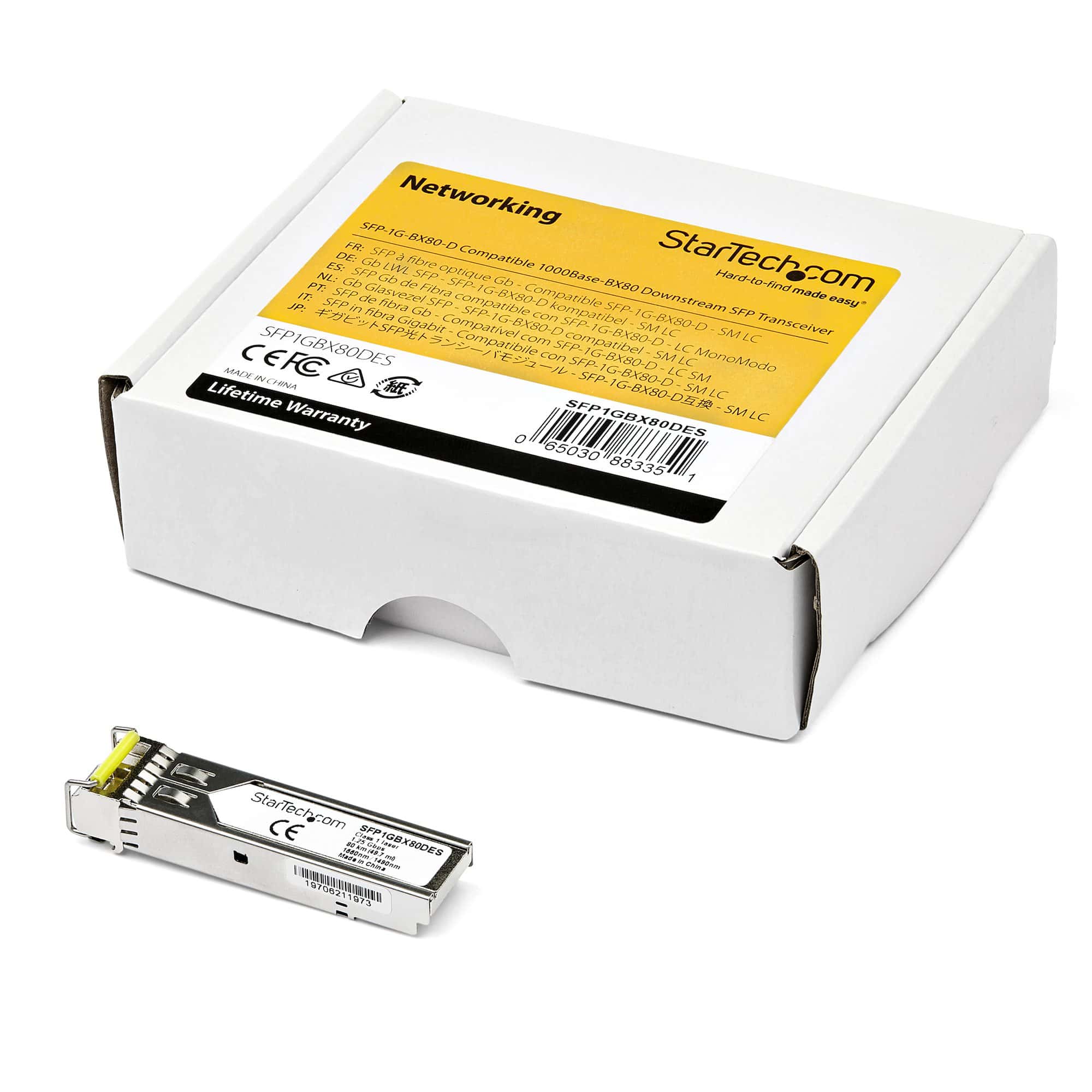 StarTech SFP-1G-BX80-D Transceiver Module (SFP1GBX80DES) thumbnail