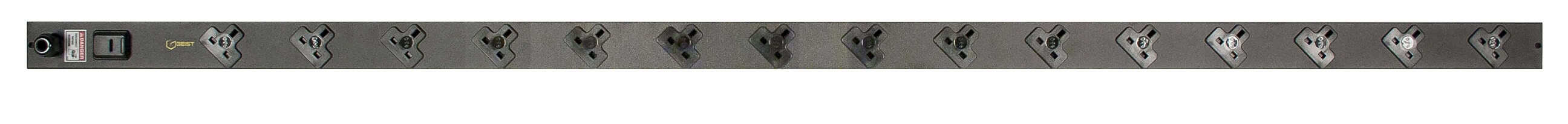 Vertiv EGVHVBB152-102UKRPS6-IP44 energiedistributie 15 AC-uitgang(en) Zwart (G2114) thumbnail