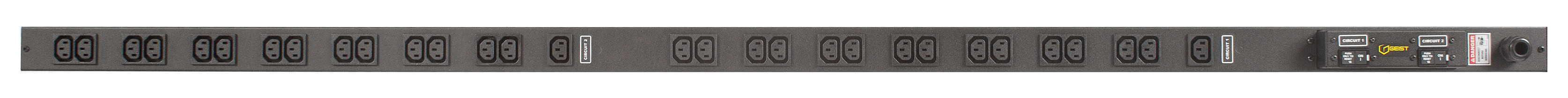 Vertiv EGXPB306-103C13PS6-IP44 energiedistributie 30 AC-uitgang(en) Zwart (G2195) thumbnail