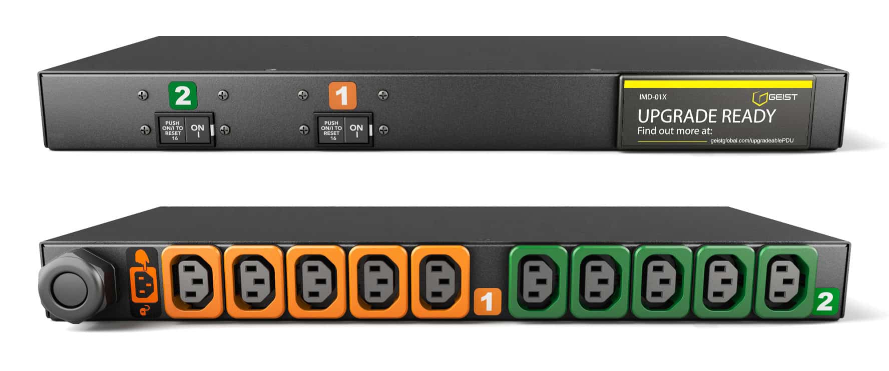 Vertiv MG01X1R1-10L133-3PS6B2H10-S energiedistributie 10 AC-uitgang(en) 1U Zwart (GI10045L) thumbnail