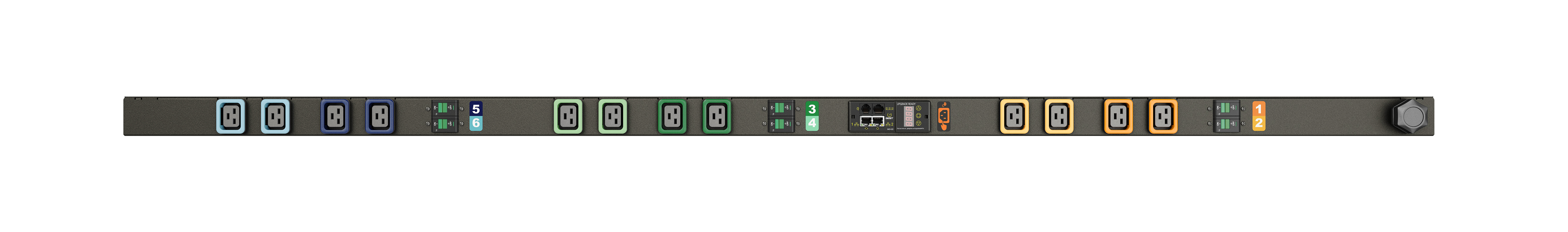 Vertiv Geist GI30029L energiedistributie 12 AC-uitgang(en) Zwart (GI30029L) thumbnail