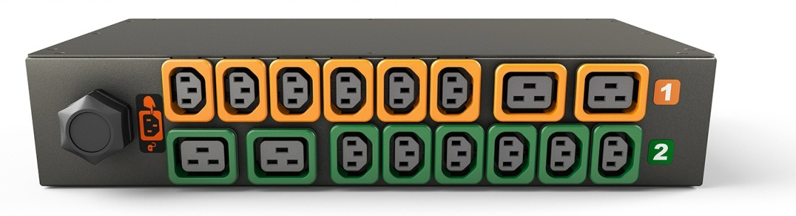 Vertiv Geist GI30032L energiedistributie 16 AC-uitgang(en) 2U Zwart (GI30032L) thumbnail