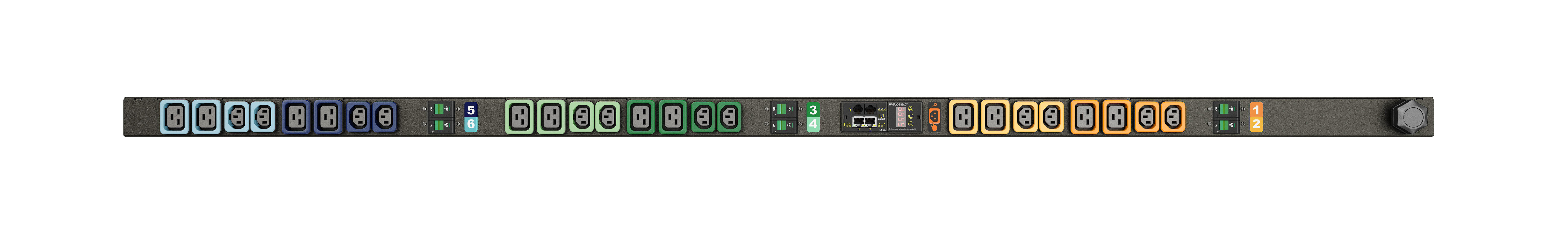 Vertiv Geist GI30043L energiedistributie 24 AC-uitgang(en) Zwart (GI30043L) thumbnail
