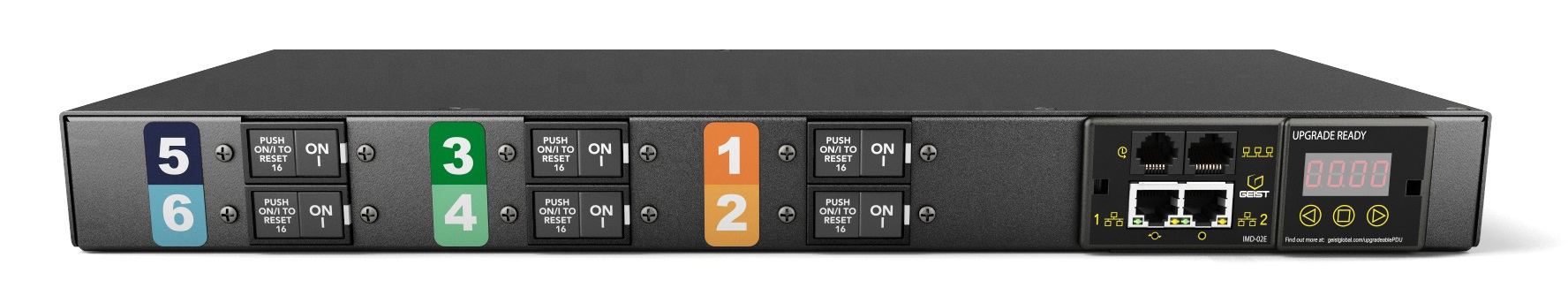 Vertiv Geist GI30074L energiedistributie 6 AC-uitgang(en) 1U Zwart (GI30074L) thumbnail