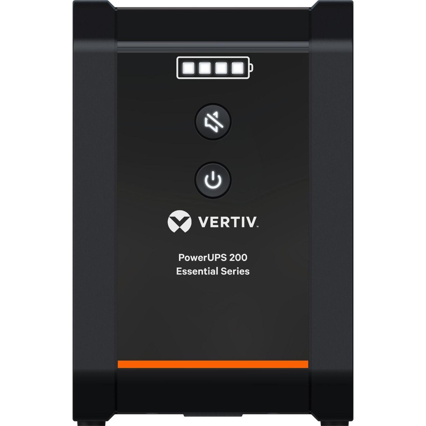 Vertiv PowerUPS 200 Essential 600VA/315W 230V L (PSA6E-600IT-SCH) thumbnail