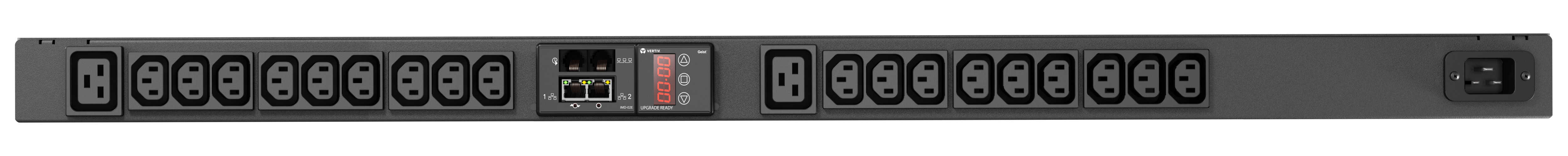 Vertiv Geist rPDU, monitored, 0U, input C20 230V 16A, outputs (18)C13 | (2)C19 energiedistributie 20 AC-uitgang(en) Zwart (VP8858) thumbnail