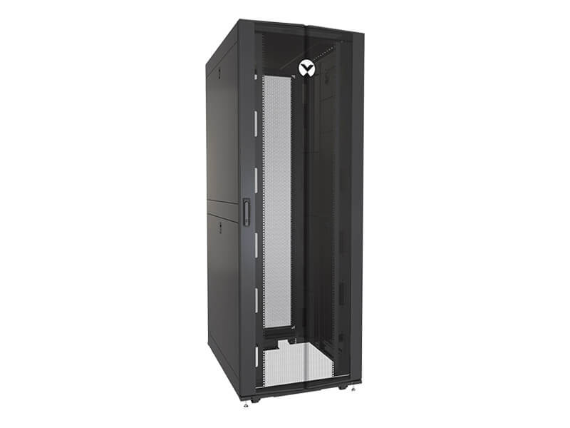 Vertiv VR Rack 3107 48U Vrijstaande rek Zwart (VR3107-005) thumbnail