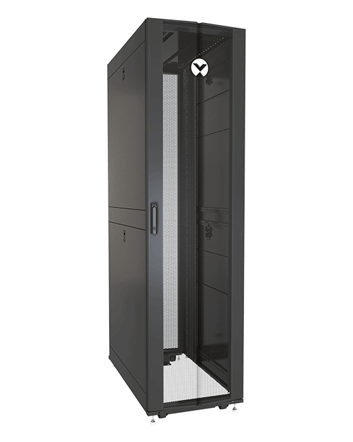 Vertiv VR3157SP rack 48U Vrijstaande rek Zwart, Transparant (VR3157SP) thumbnail