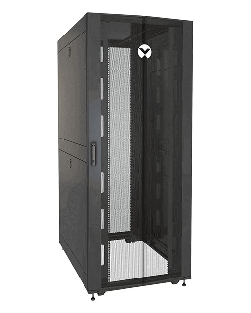 Vertiv VR3350SP rack 42U Vrijstaande rek Zwart, Transparant (VR3350SP) thumbnail