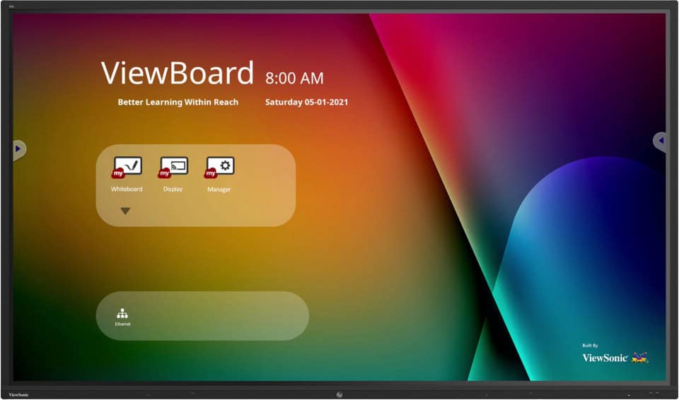 Viewsonic IFP9850-4 beeldkrant Interactief flatscreen 2,49 m (98") LCD Wifi 350 cd/m² 4K Ultra HD Zwart Touchscreen Type processor Android 9 (IFP9850-4) thumbnail