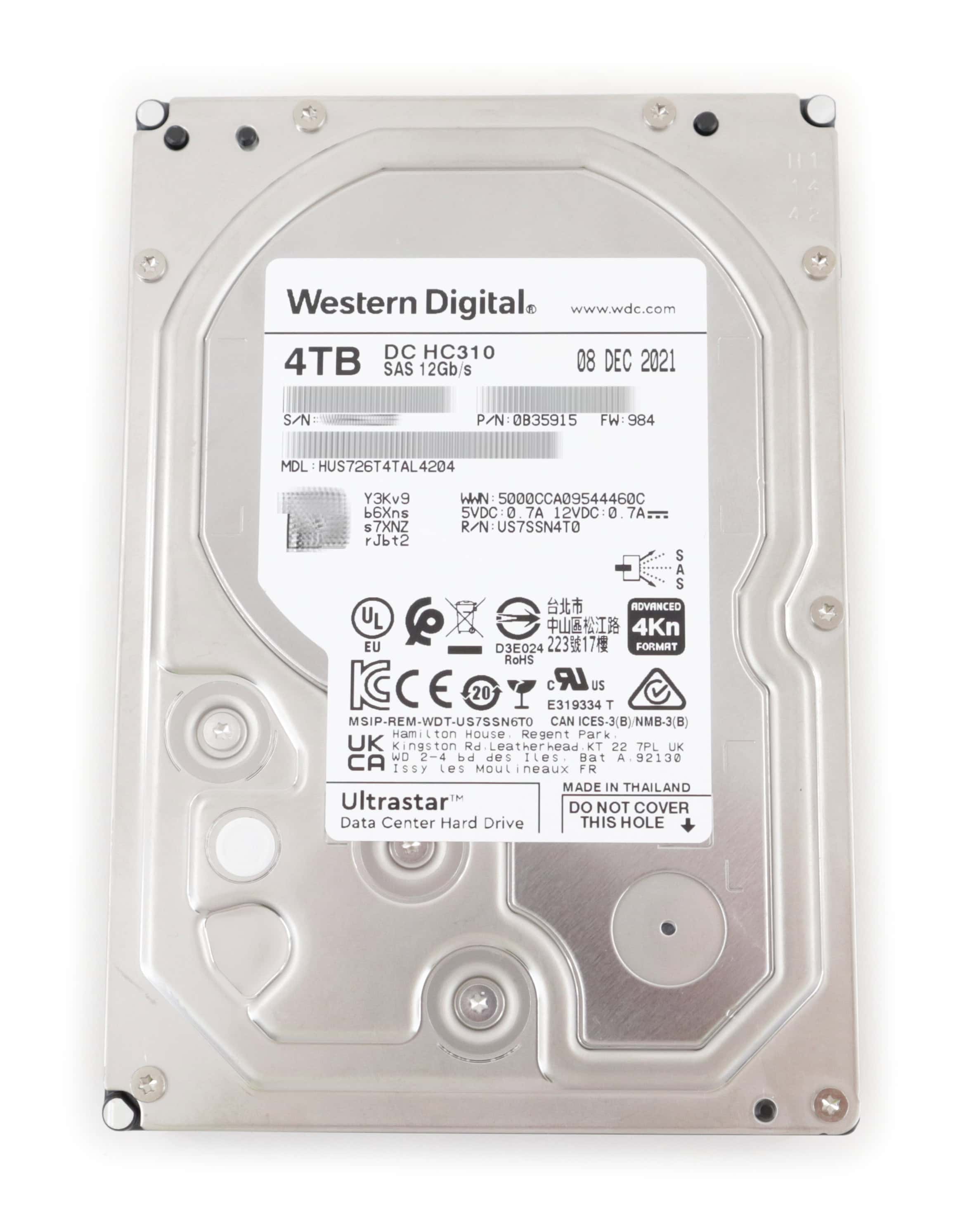 Western Digital ULTRASTAR 7K6 4TB 7200RPM (0B35915) thumbnail