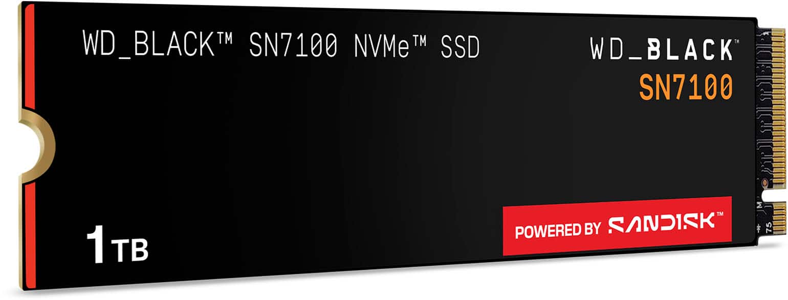 Western Digital WD 1TB WD_BLACK SN7100 NVMe SSD UP (WDBELG0010BBK-WRSN) thumbnail