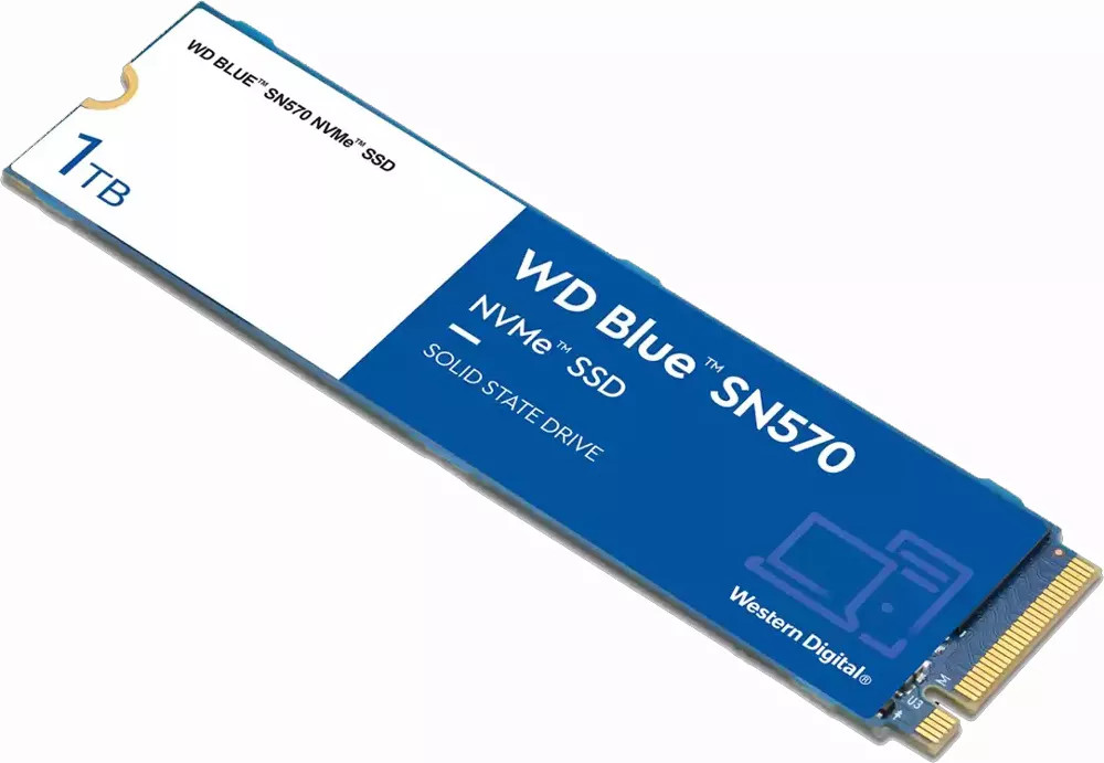 Western Digital WD 1 TB BLUE NVME SSD M.2 PCIE GEN3 X4 5 (WDS100T3B0C) thumbnail