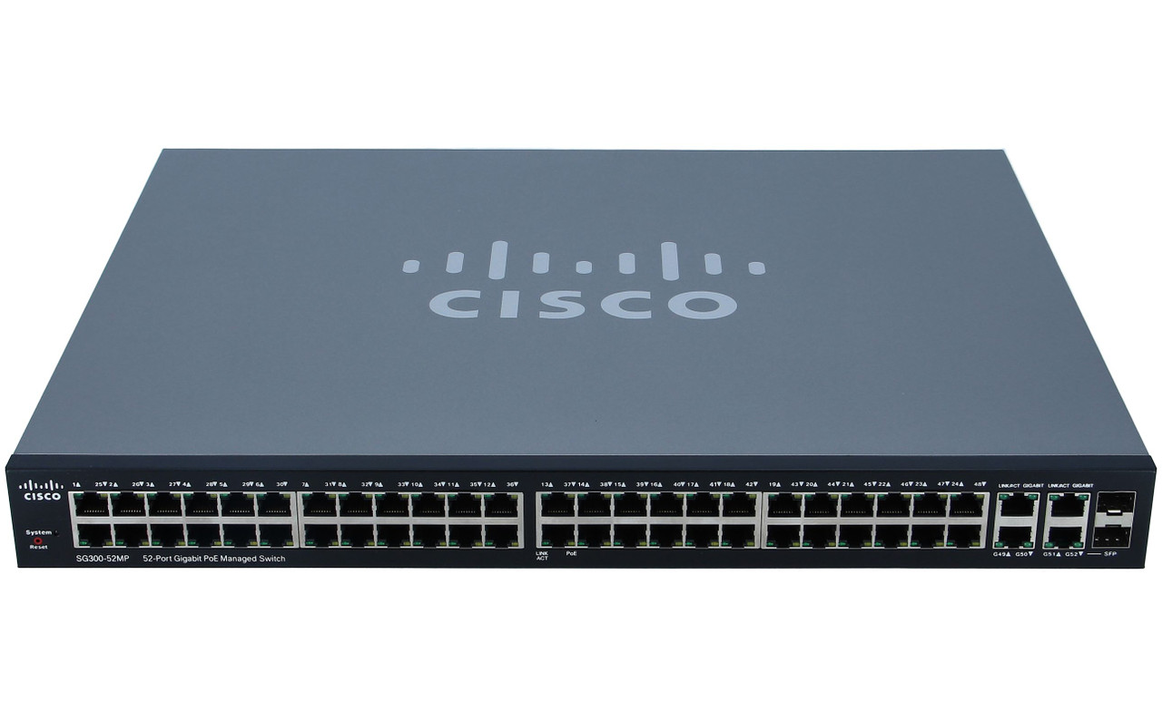 Cisco SG 300-52MP 52-port Gigabit (SG300-52MP-K9-EU-RFB) thumbnail