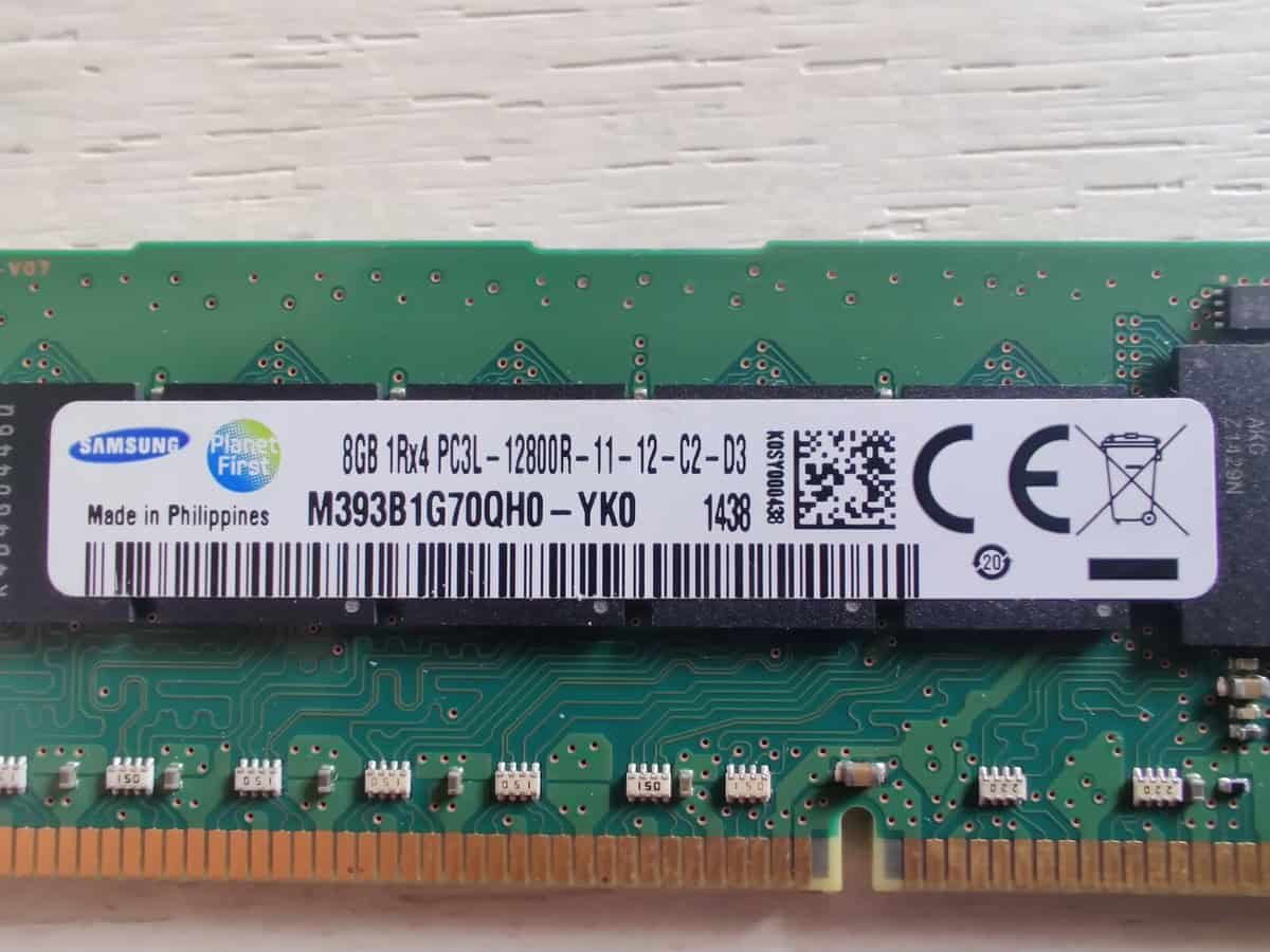 Dell 8GB 1Rx4 PC3L-12800R (M393B1G70QH0-YK0-RFB) thumbnail