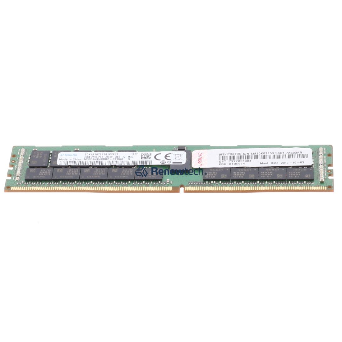 LENOVO 32GB (1*32GB) 2RX4 PC4-21300V-R DDR4-2666MHZ RDIMM (2933) (01DE974-2933) thumbnail