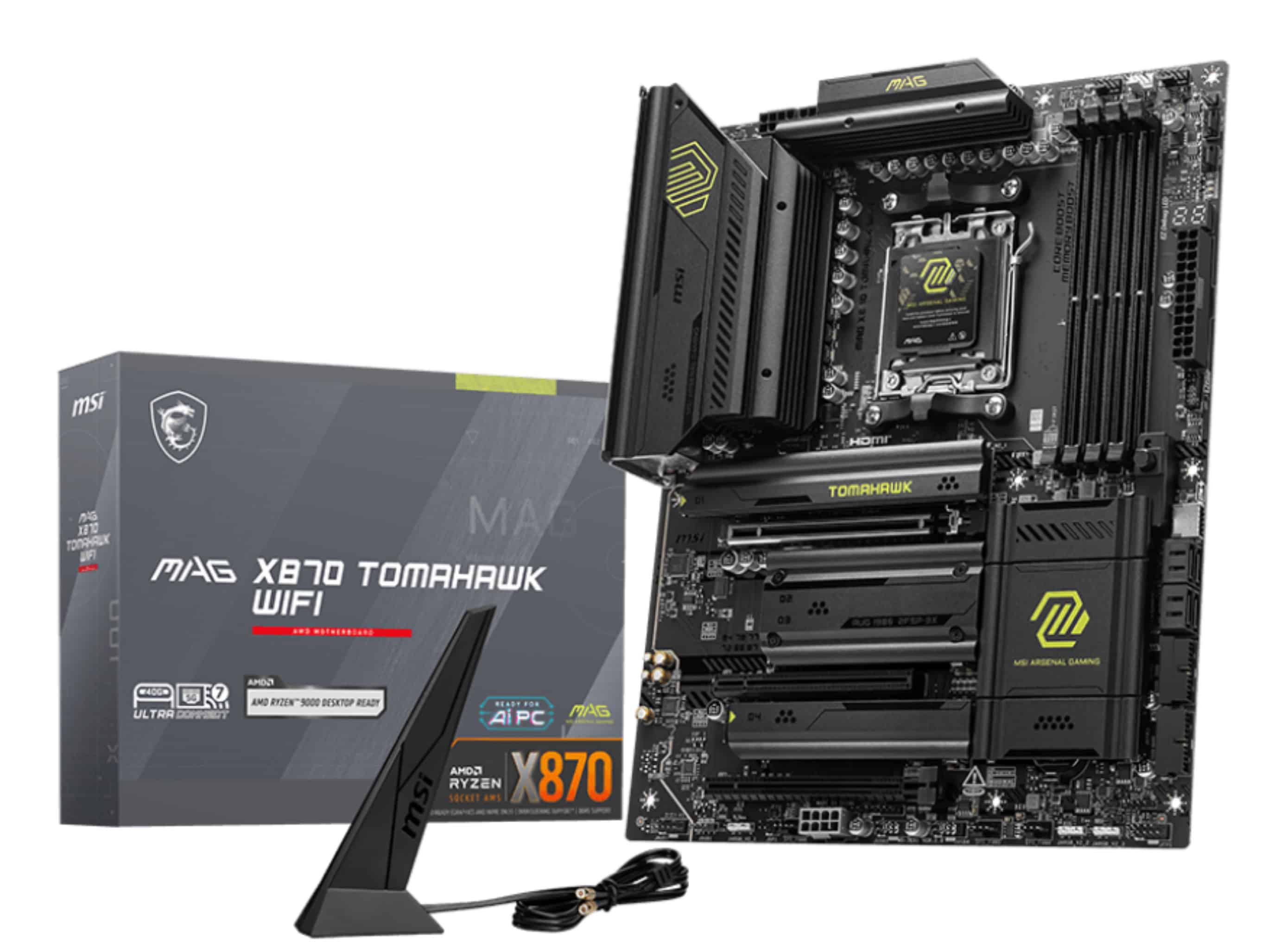 MSI MAG X870 TOMAHAWK WIFI moederbord AMD X870 Socket AM5 ATX (MAG X870 TOMAHAWK WIFI) thumbnail