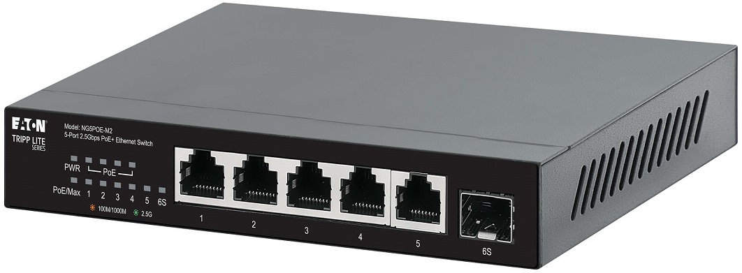 Eaton Tripplite Series 5-Port 2.5 Gbps Desktop Gigabit Eth. (NG5POE-M2) (NG5POE-M2) thumbnail