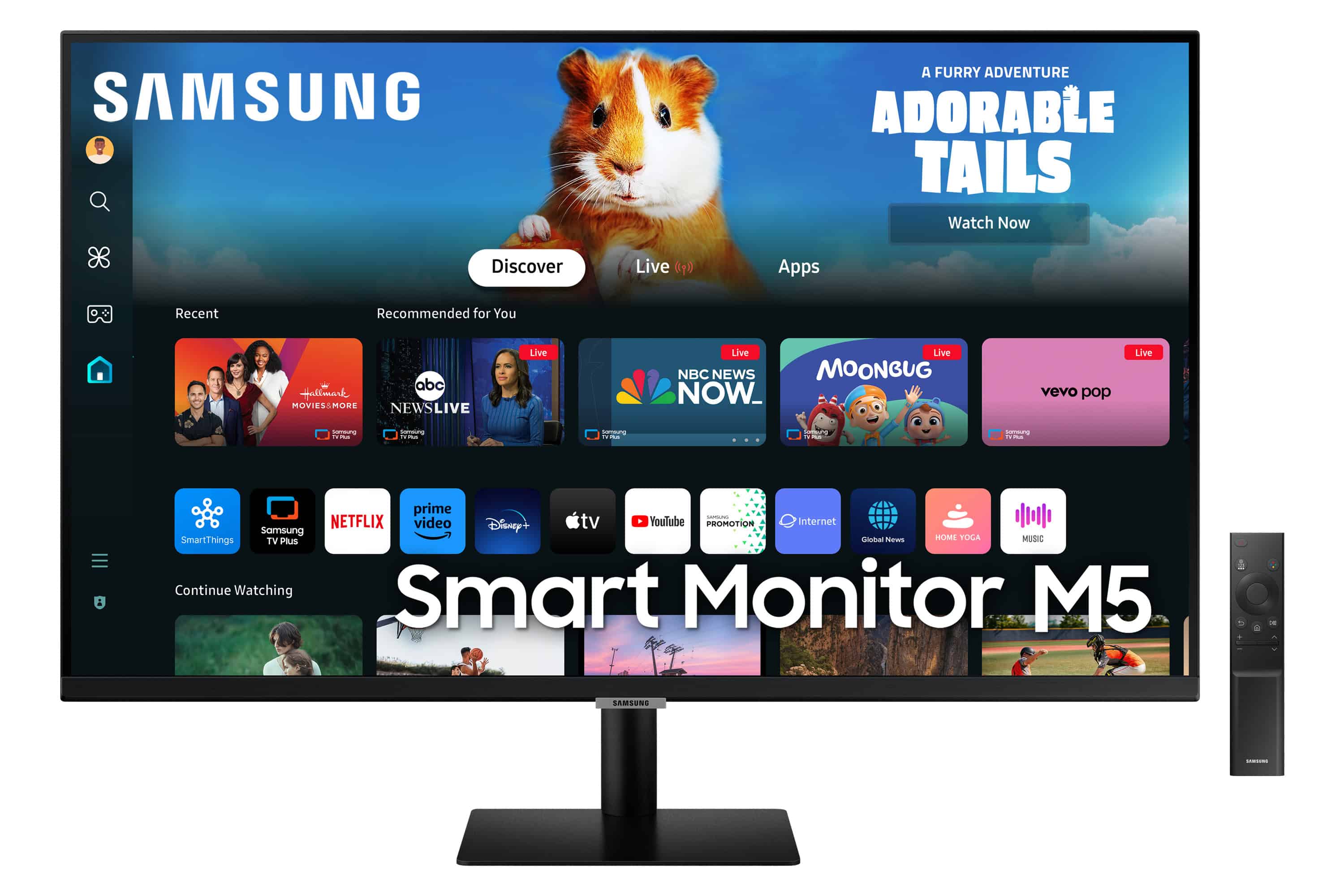 Samsung 32 Smart Monitor M5 M50D UHD (LS32DM500EUXDU) thumbnail