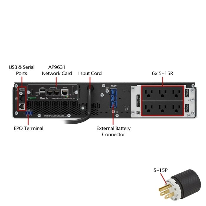APC Smart-UPS SRT 1000VA RM - UPS (rack mountable) (SRT1000RMXLA-NC) thumbnail