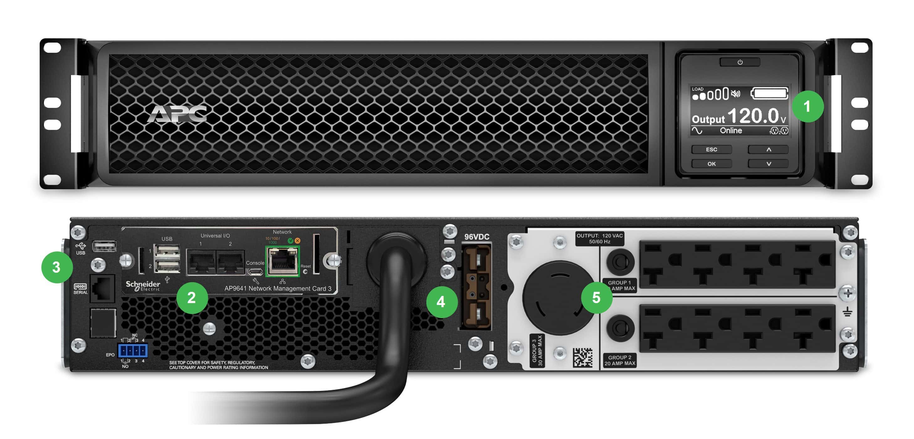 APC Smart-UPS SRT 3000VA RM Network Card - UPS (rack mountable) (SRT3000RMXLA-NC) (SRT3000RMXLA-NC) thumbnail