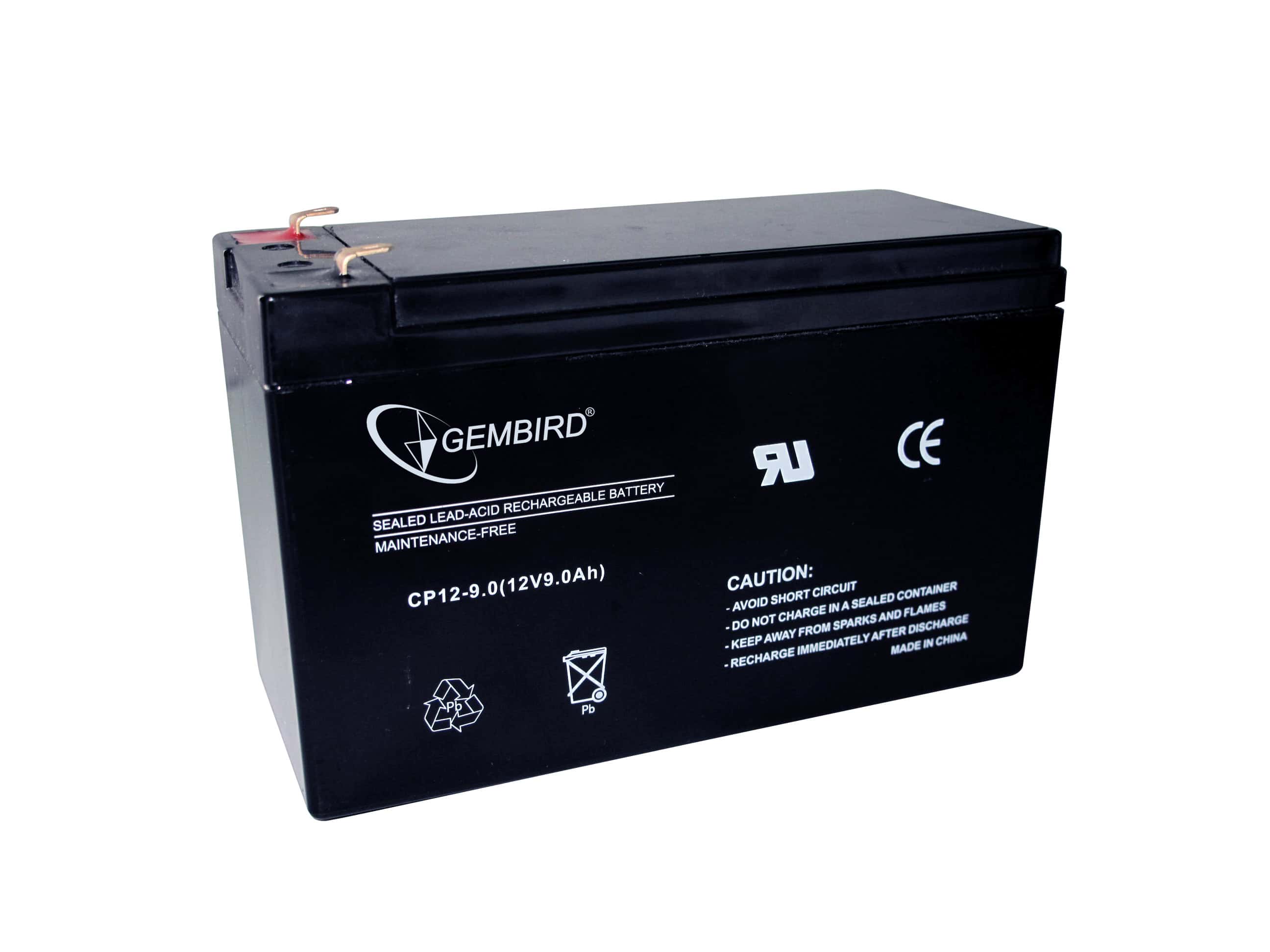 Gembird BAT-12V9AH - UPS-batteri - B (BAT-12V9AH) thumbnail