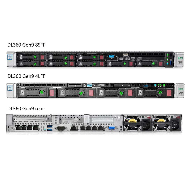 HPE DL360 GEN9 INTEL XEON (0888182377796-RFB) thumbnail