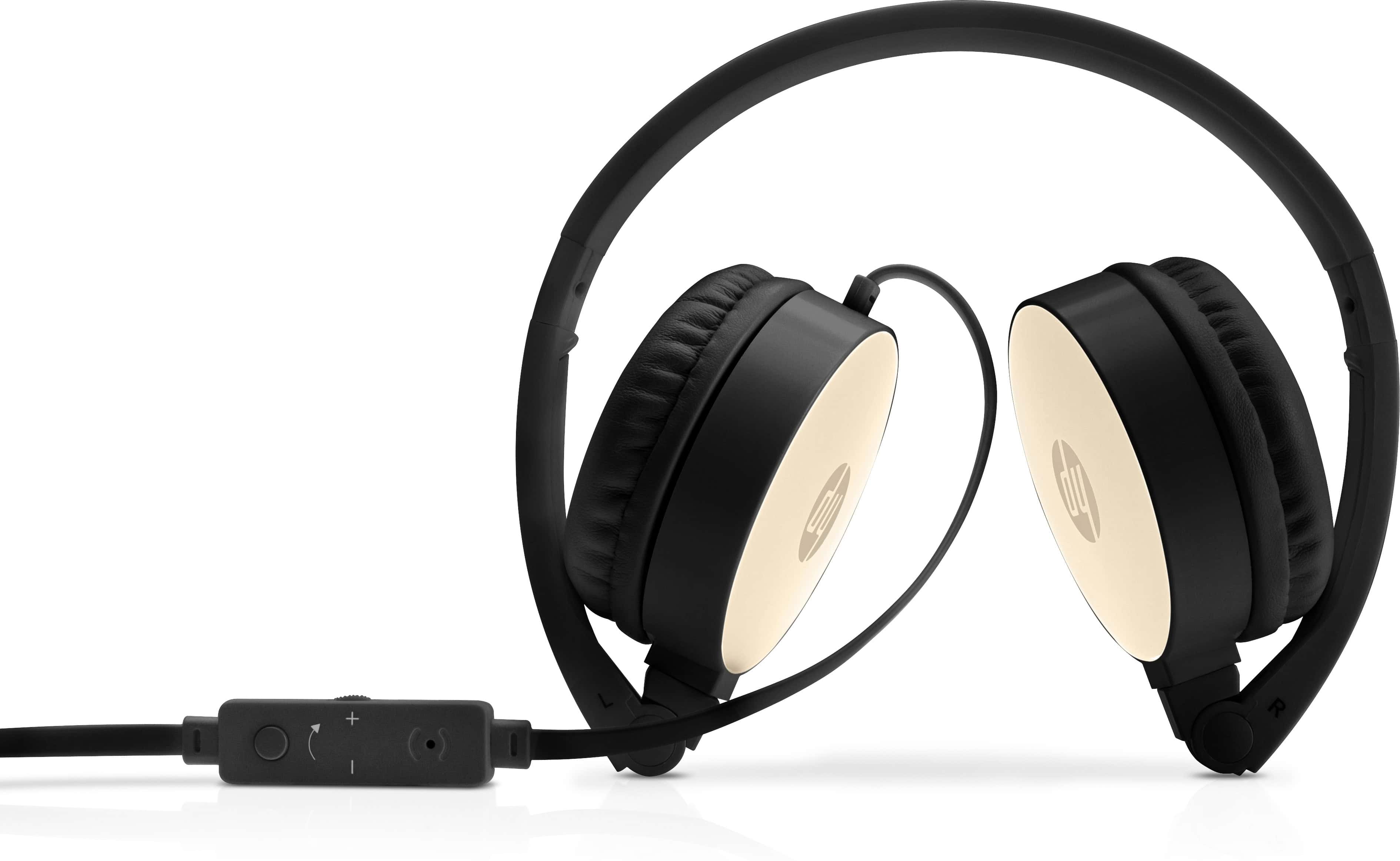HP stereo headset H2800 (Black met Silk gold) (2AP94AA#ABB) thumbnail